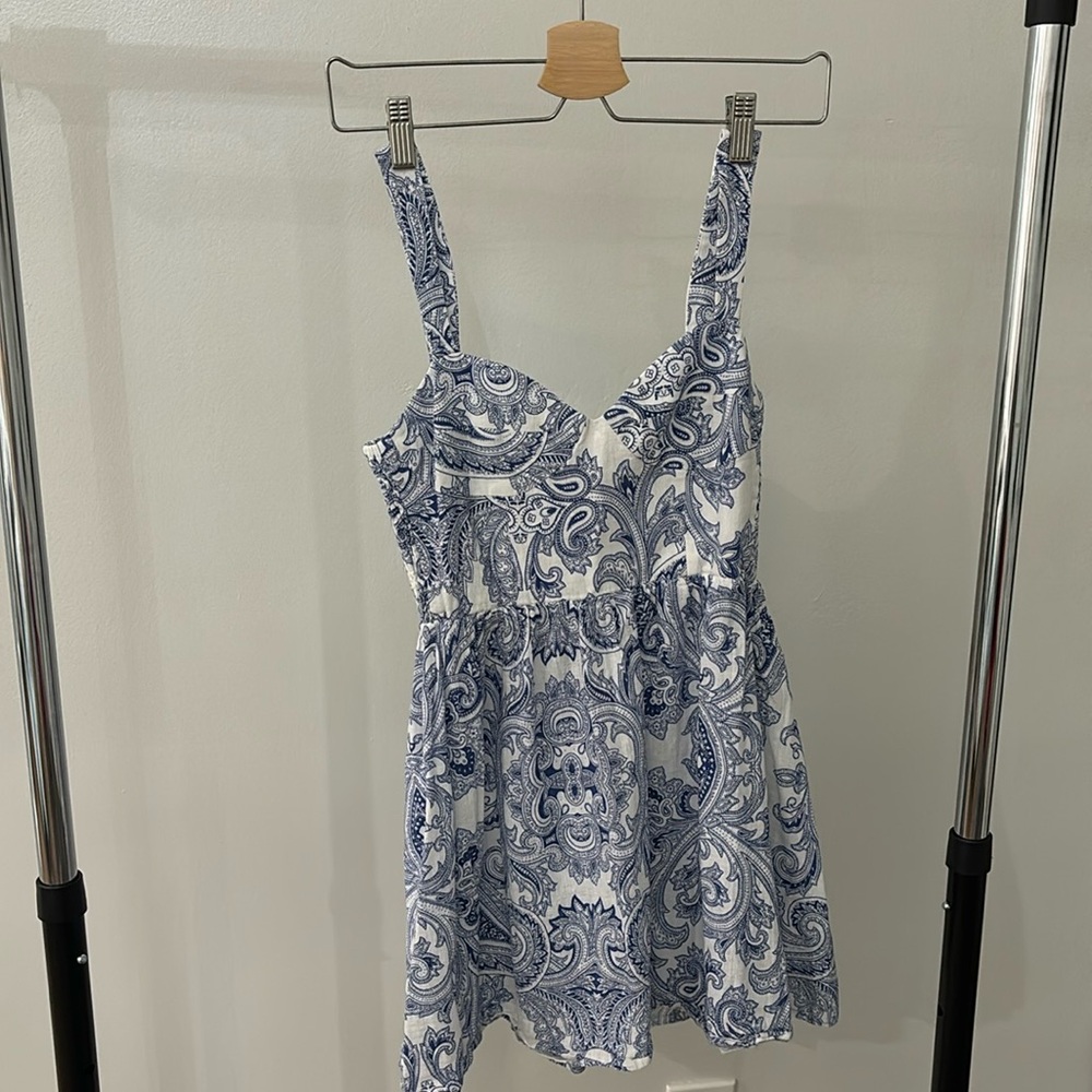 Blue and White Zara Sundress